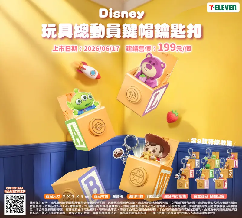 Disney 玩具總動員鍵帽鑰匙扣