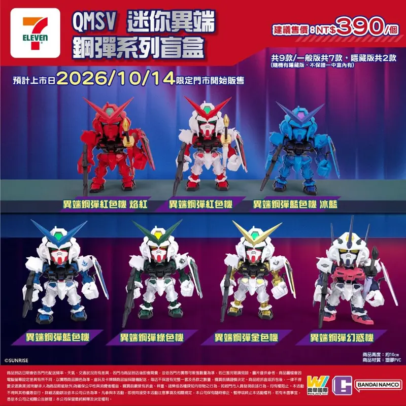 QMSV 迷你異端鋼彈盲盒